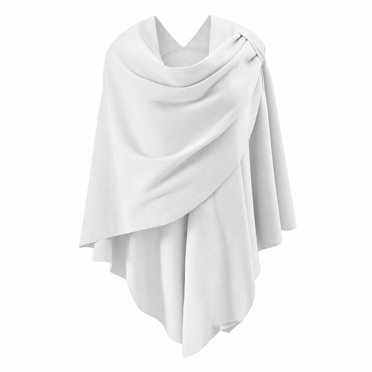 Casual Cross Front Poncho Shawl Wrap For Women