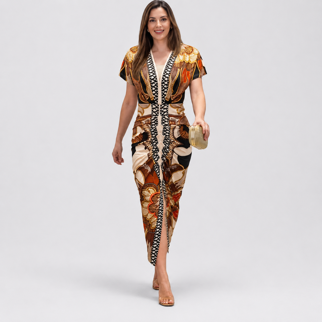 Casual Midi Bodycon Dress For Women