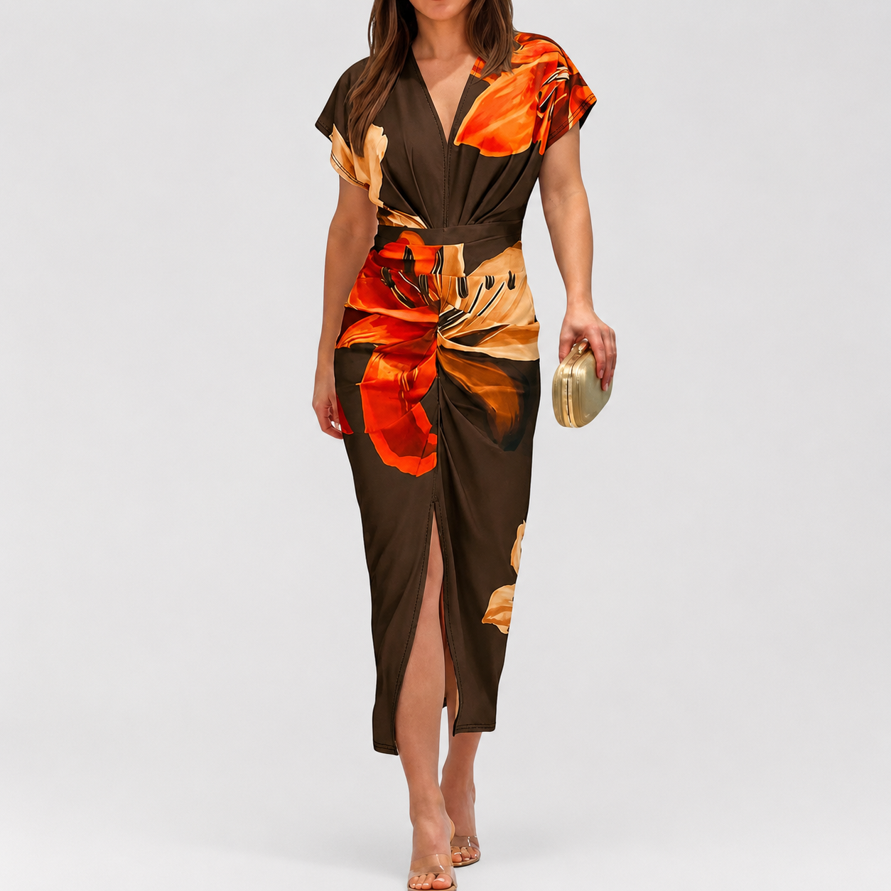 Casual Midi Bodycon Dress For Women