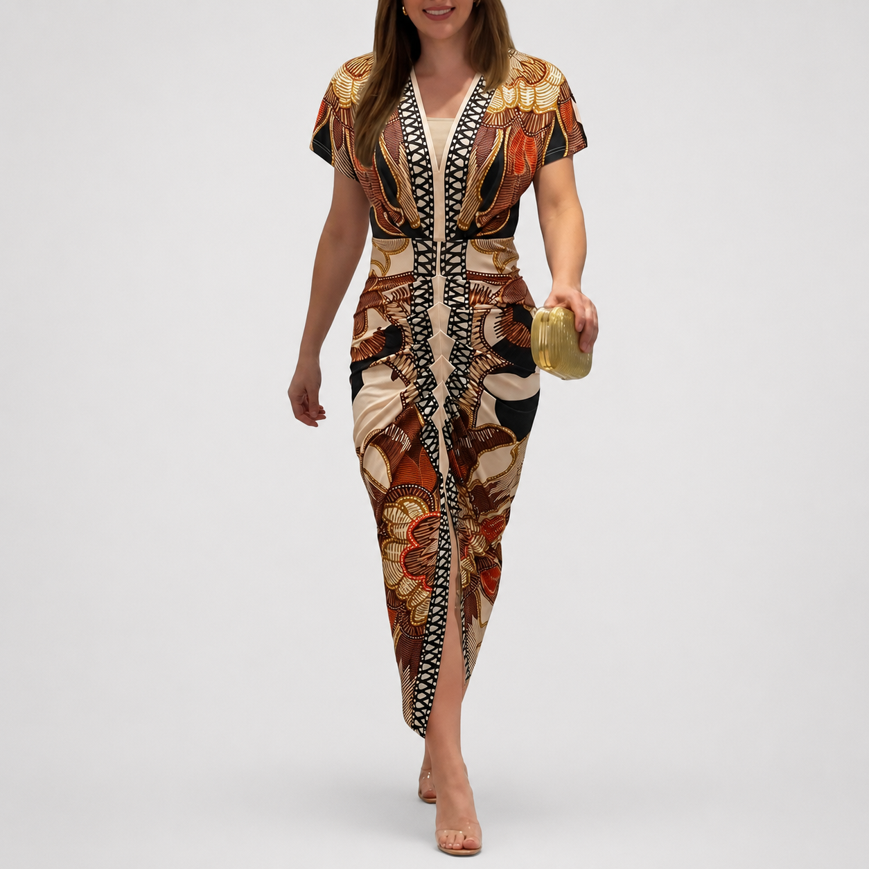 Casual Midi Bodycon Dress For Women