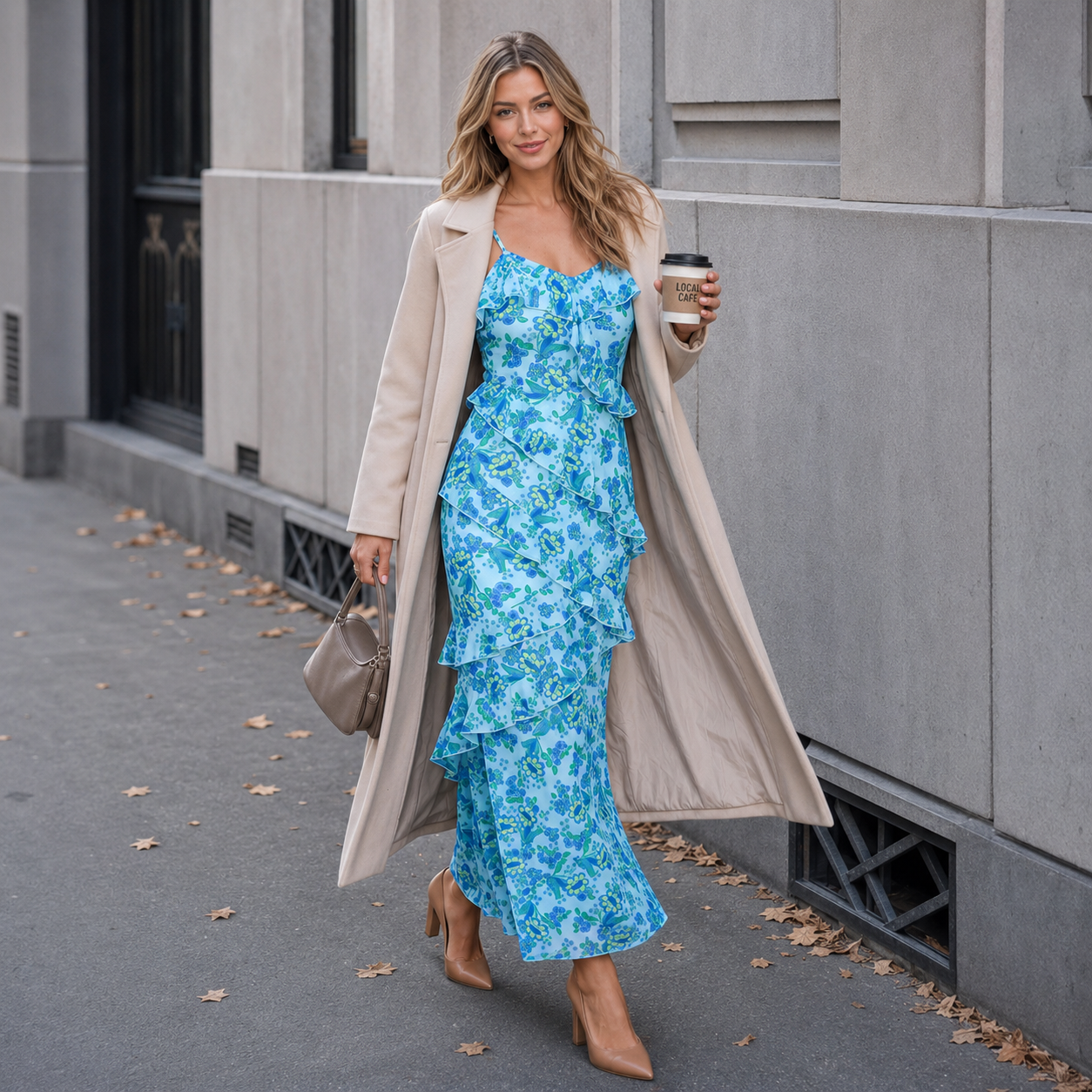 Casual Long Length Floral Maxi Dress For Women