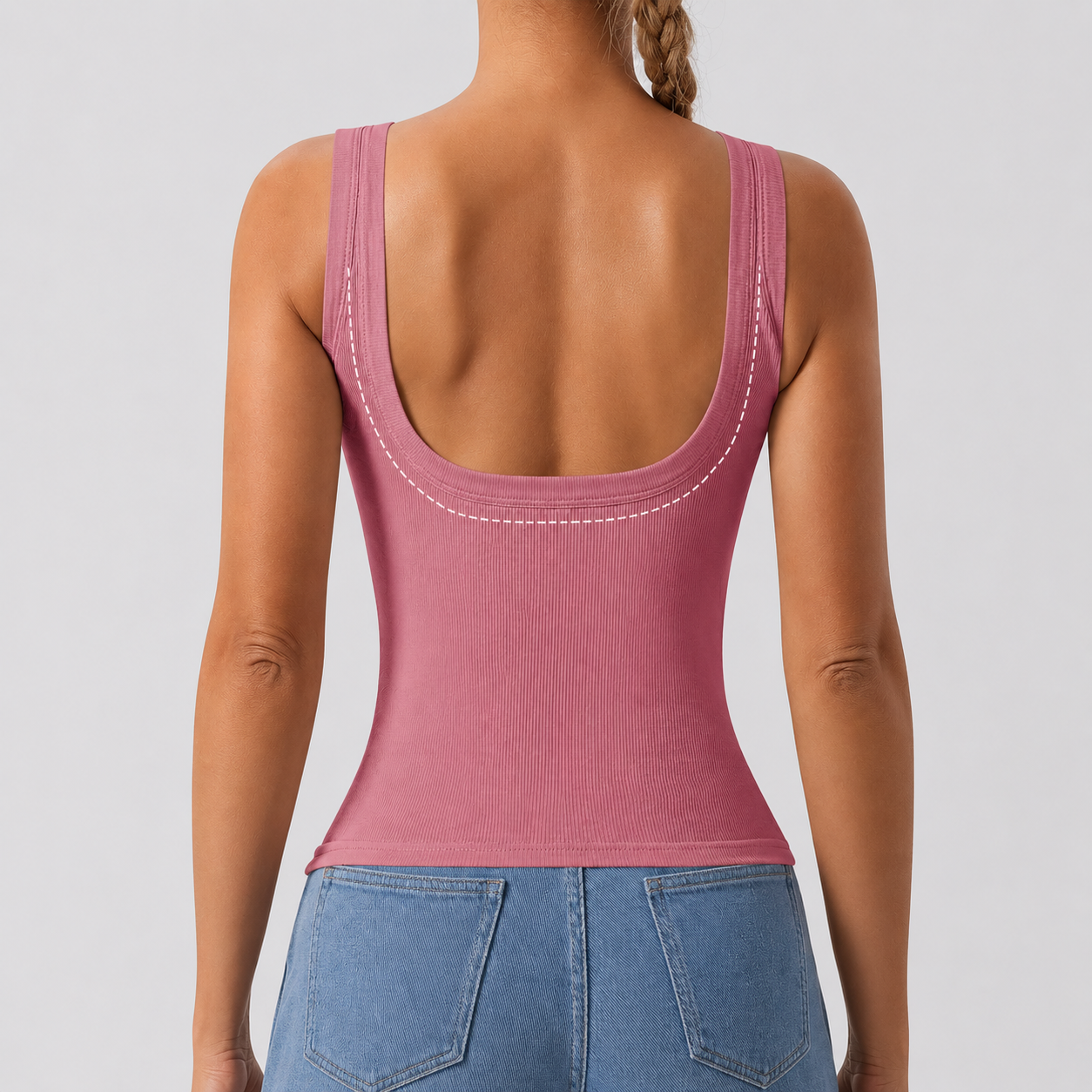 Slim Fit Removable Pad Layering Vest For Women