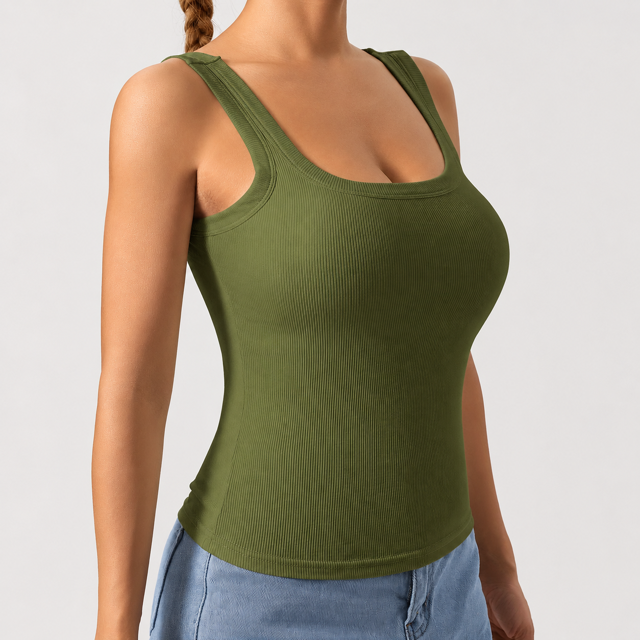 Slim Fit Removable Pad Layering Vest For Women