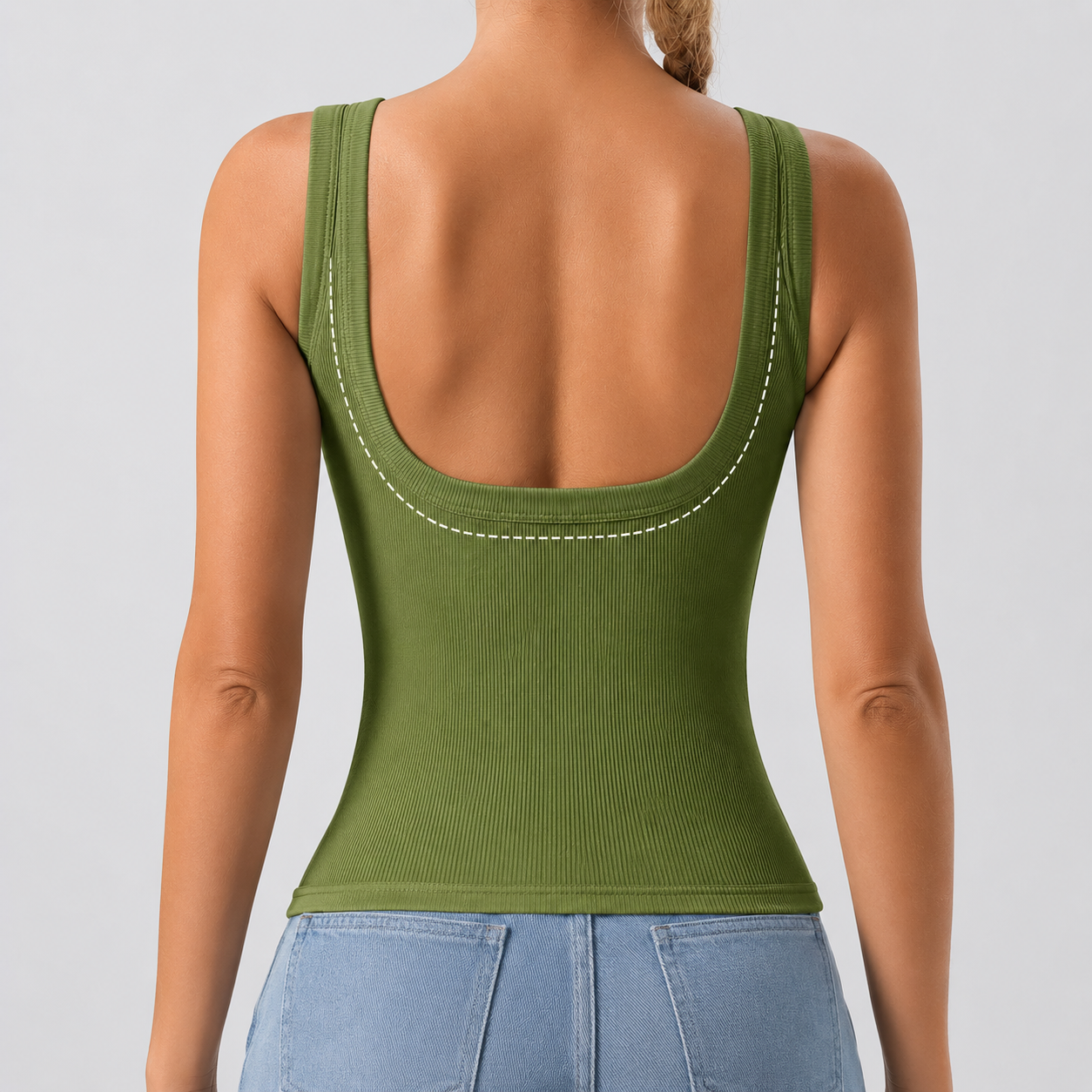 Slim Fit Removable Pad Layering Vest For Women