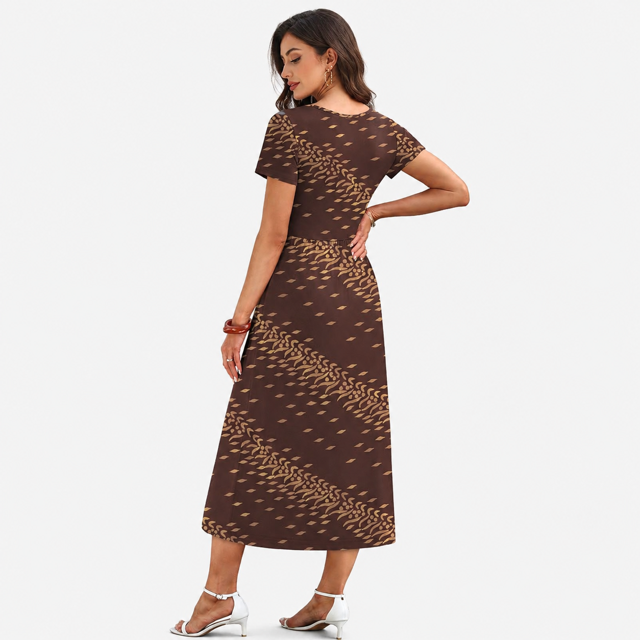 Casual Midi Beach Dresses With Pockets For Women