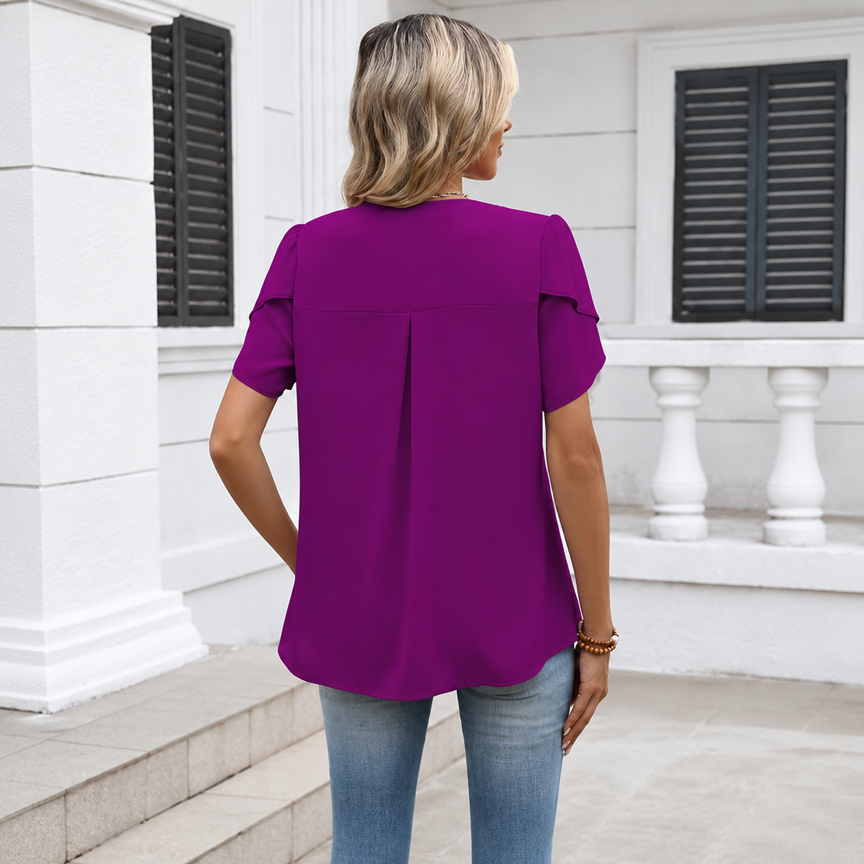 Casual Short Sleeve Shirts For Women