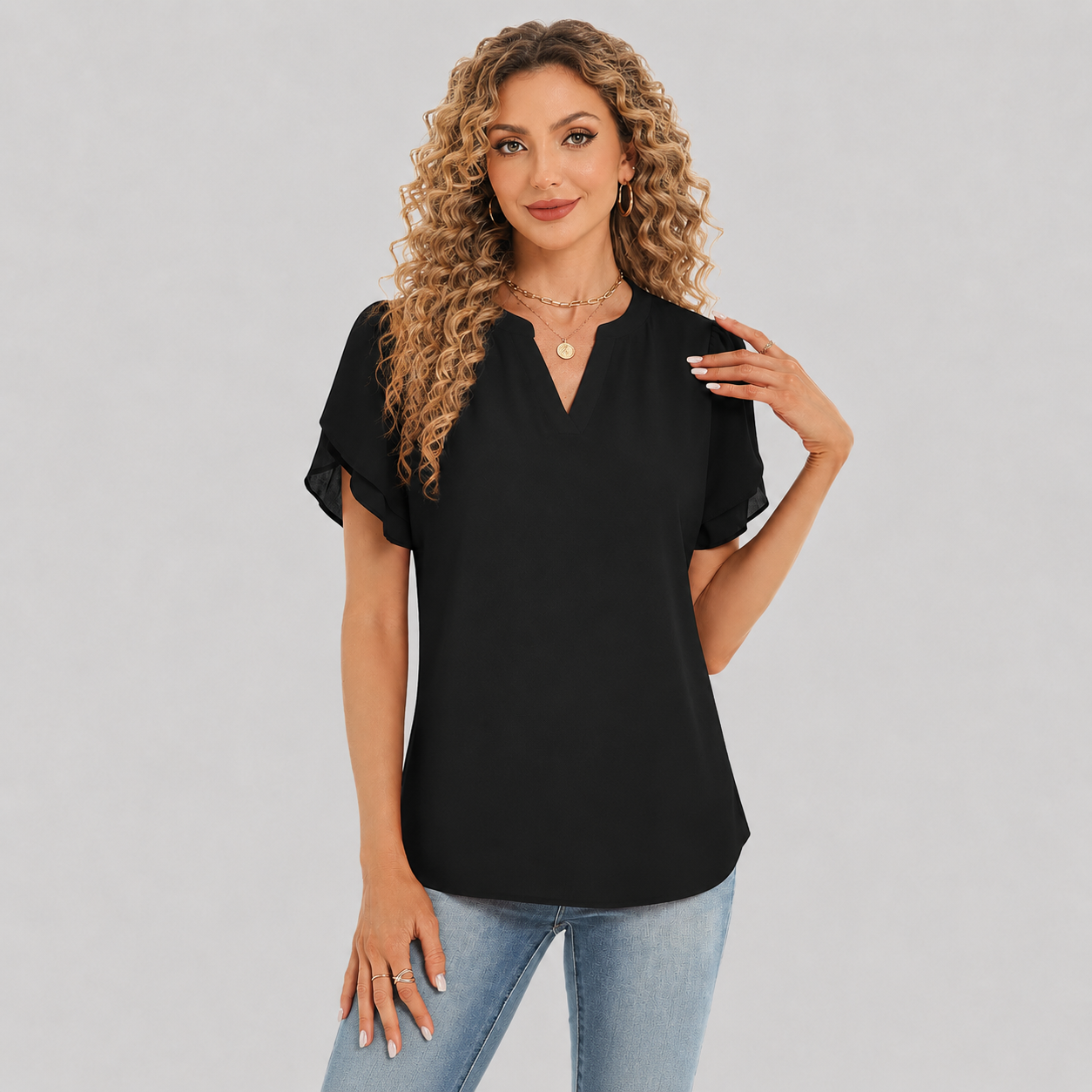 Casual Short Sleeve Shirts For Women