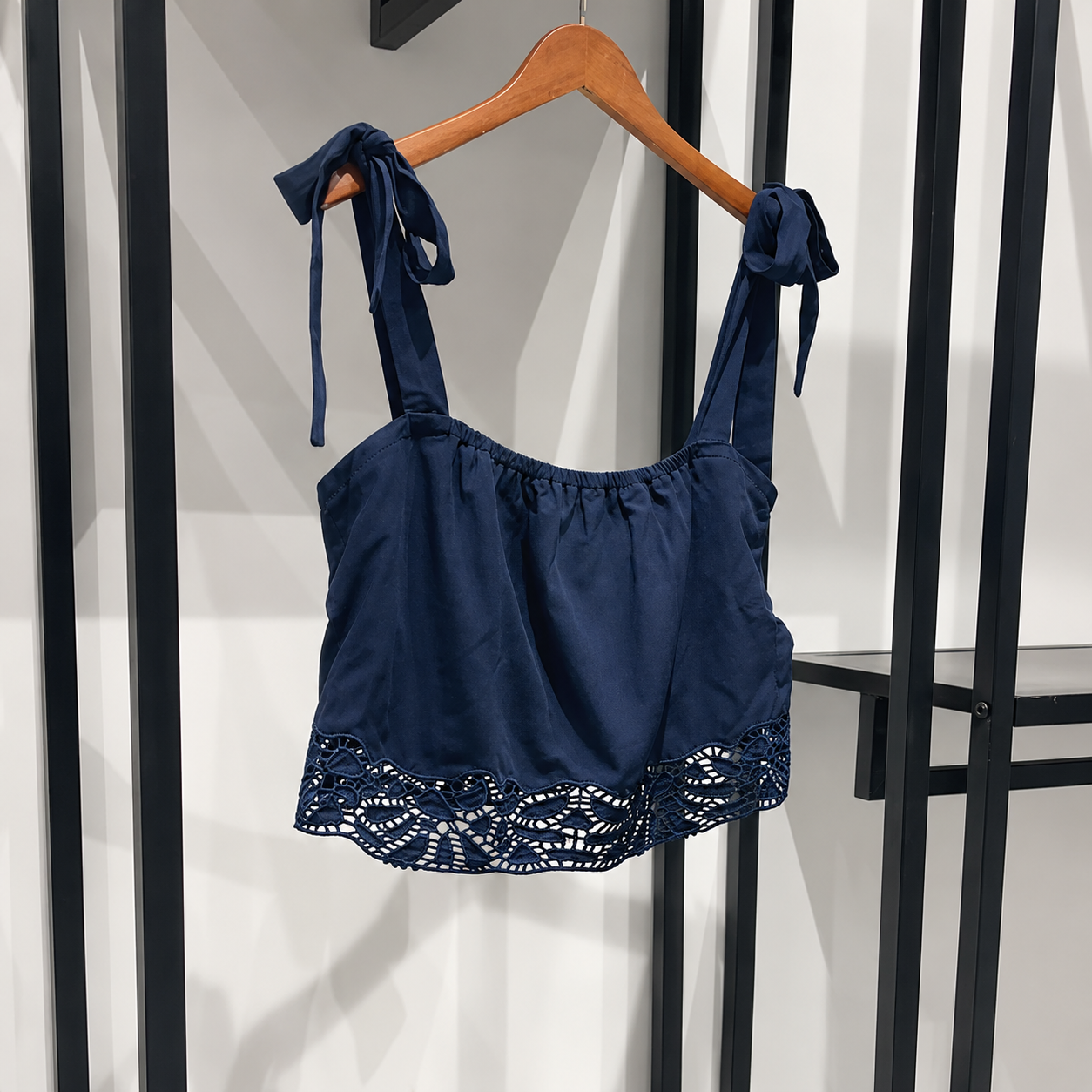 Lace Trim Sleeveless Tank Top and Midi Skirt Matching Summer Set