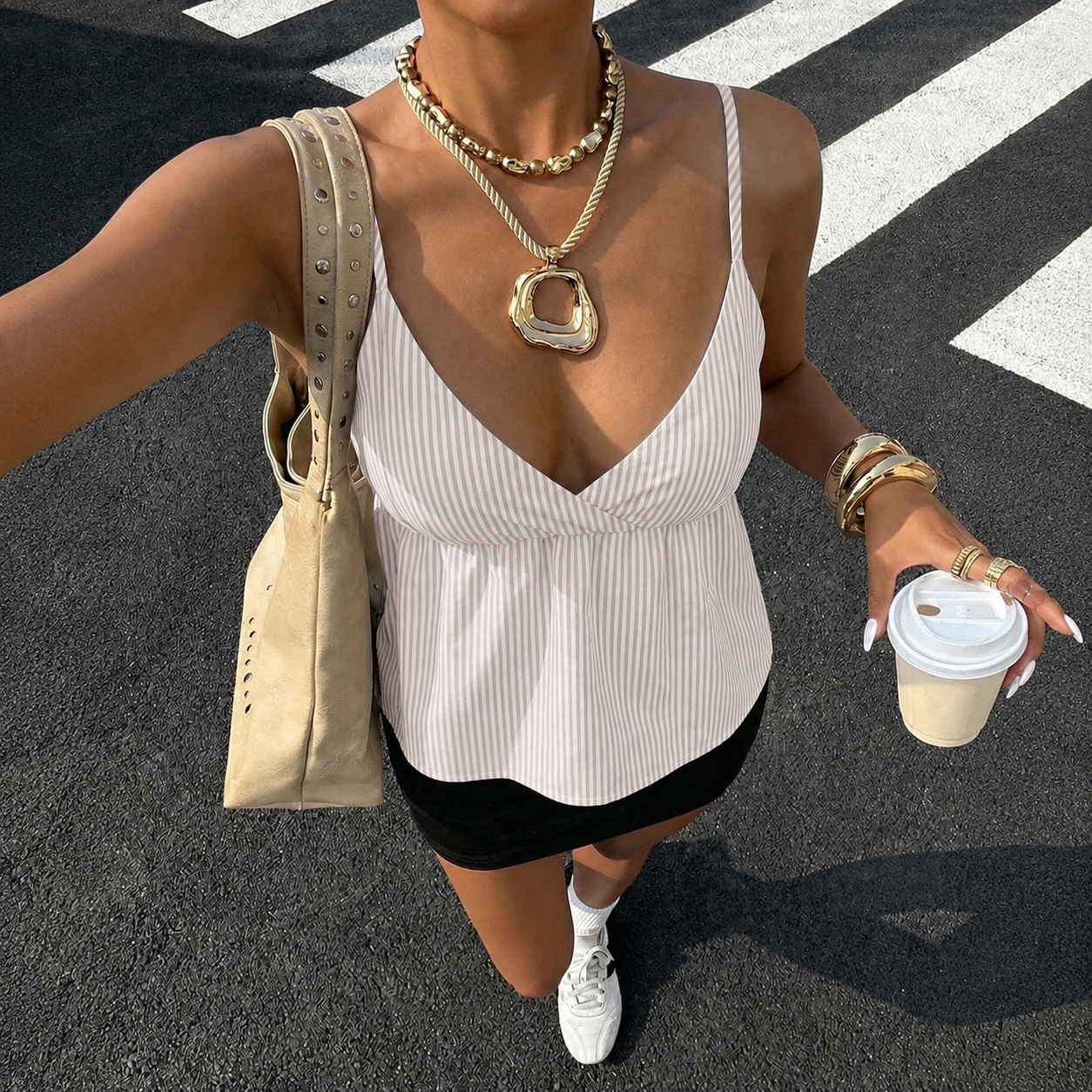 Casual Vintage Style Cami Tank Top For Women