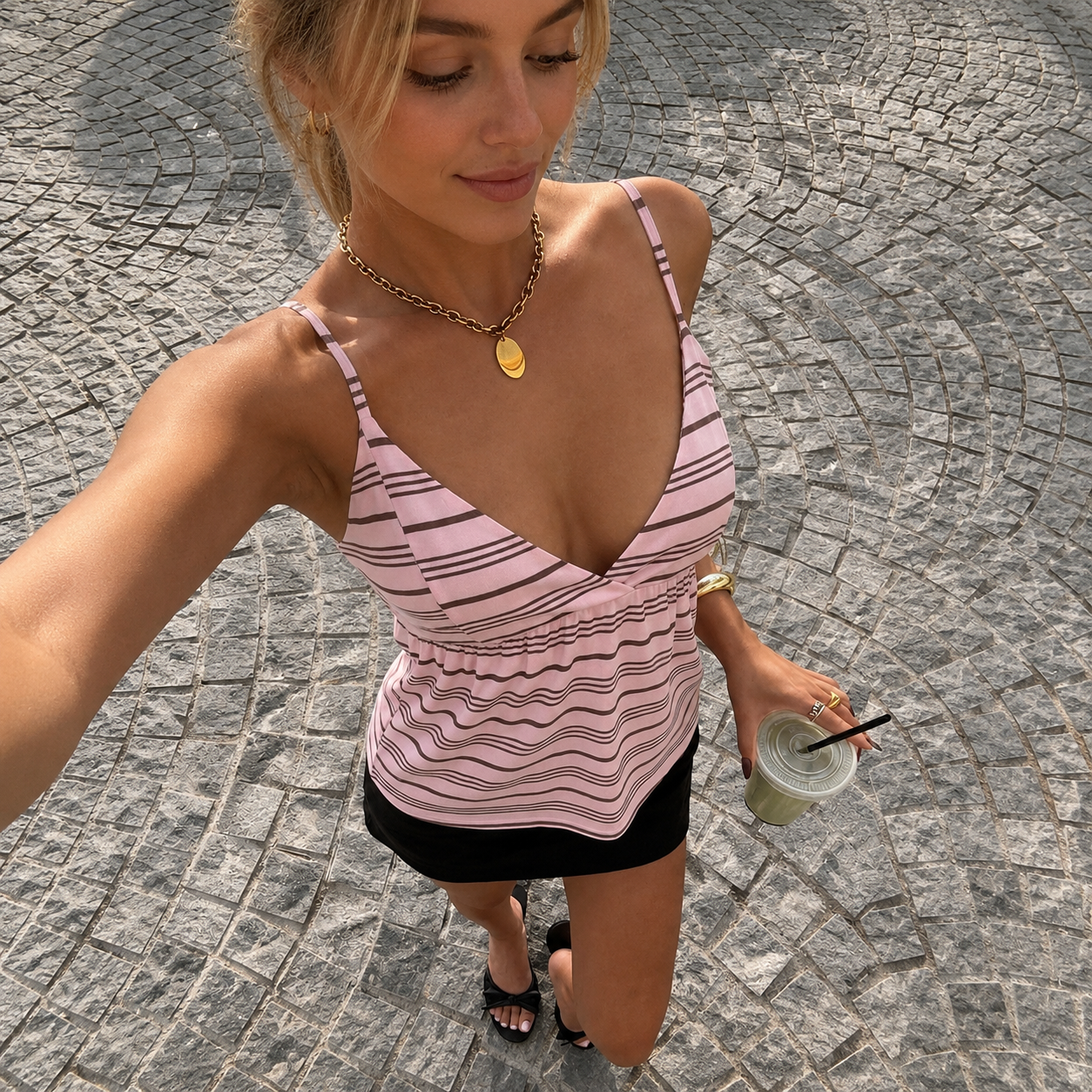 Casual Vintage Style Cami Tank Top For Women