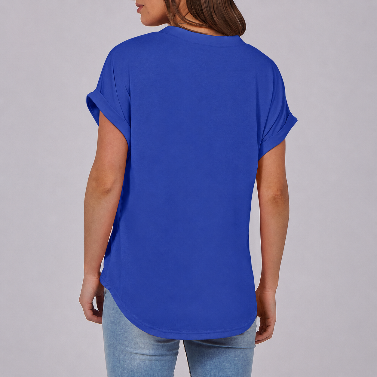 Casual Short Sleeve Henley Top For Women