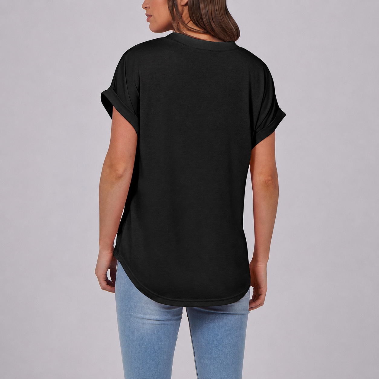 Casual Short Sleeve Henley Top For Women