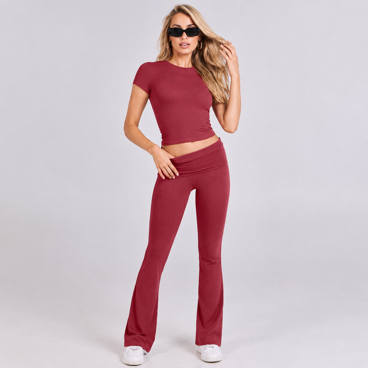 2 Piece Yoga Workout Matching Outfit Set For Women