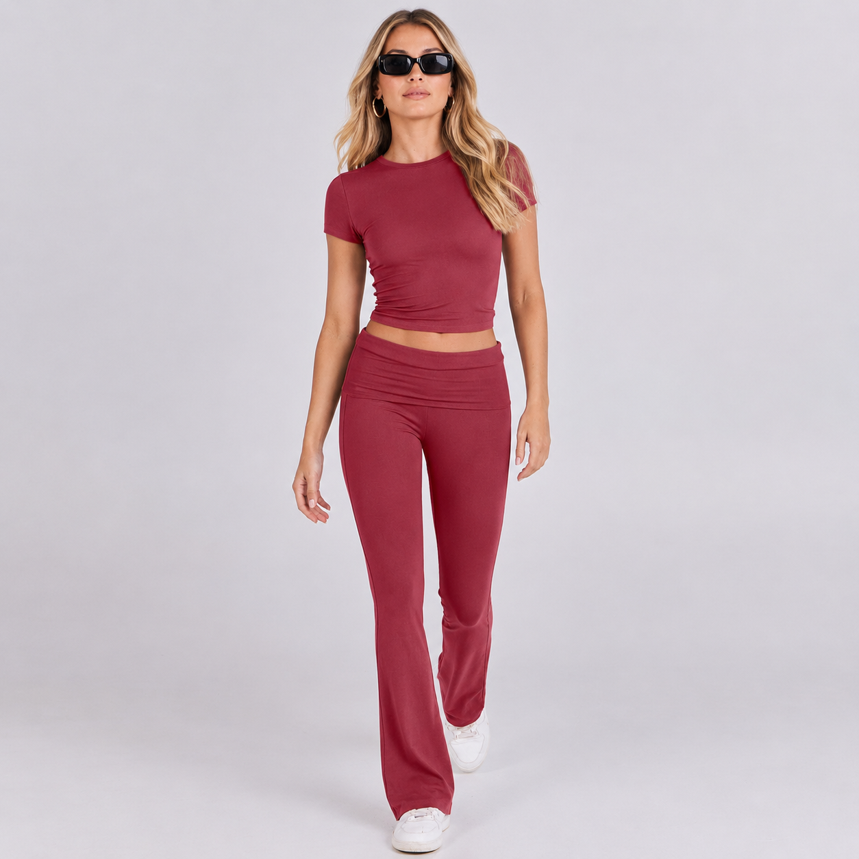 2 Piece Yoga Workout Matching Outfit Set For Women