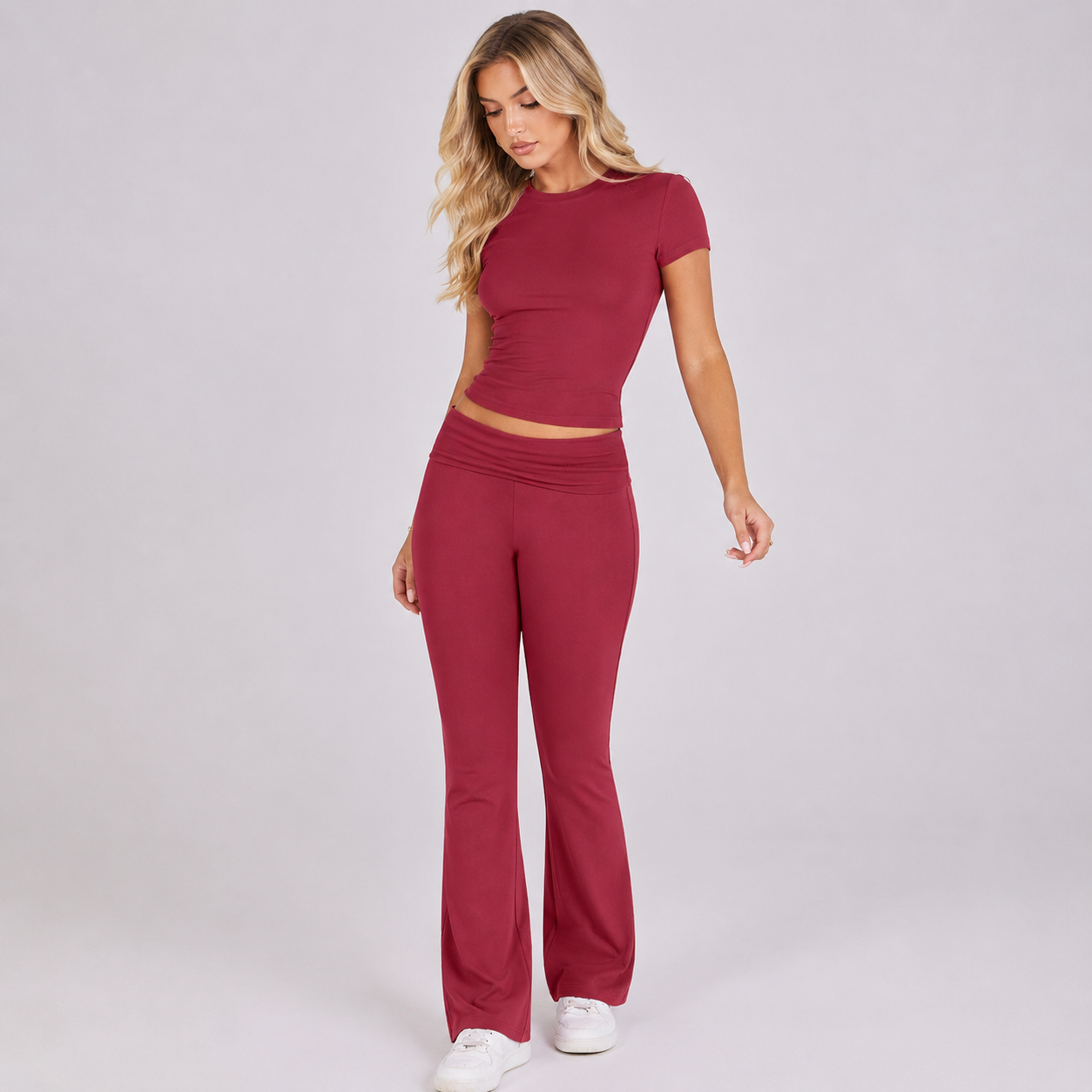 2 Piece Yoga Workout Matching Outfit Set For Women