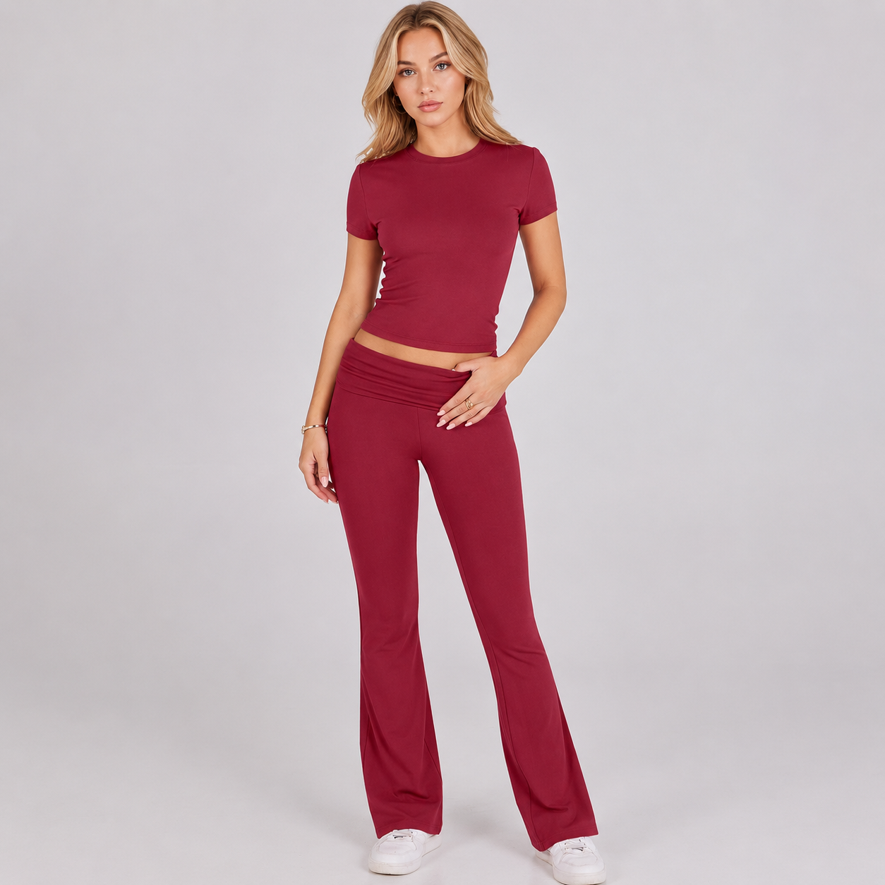 2 Piece Yoga Workout Matching Outfit Set For Women