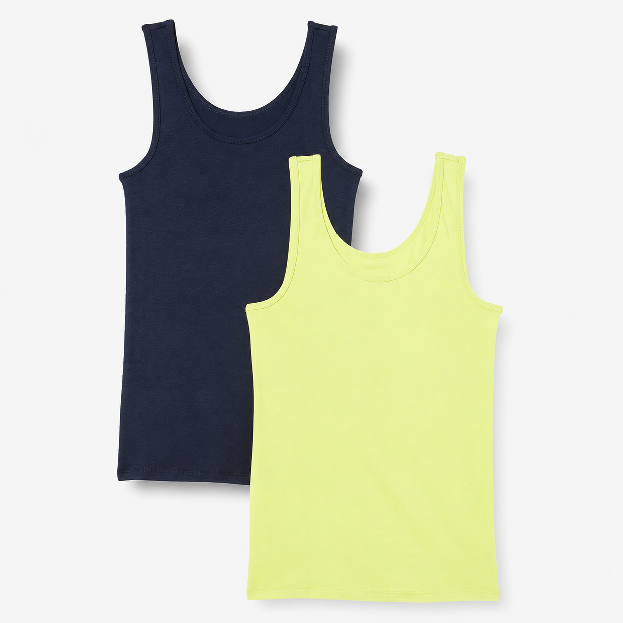 Slim Fit Ribbed Scoop Tank Top For Women