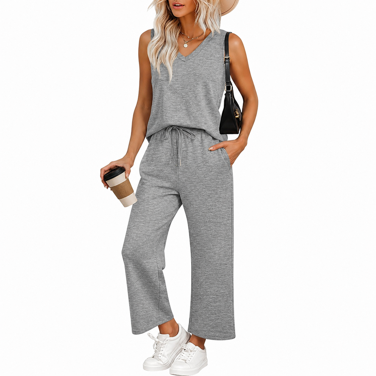  Casual Vacation Two Piece Matching Outfit Set