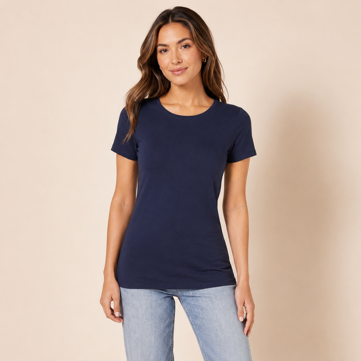 Pack Of 2 Short Sleeve Crewneck T Shirts For Women
