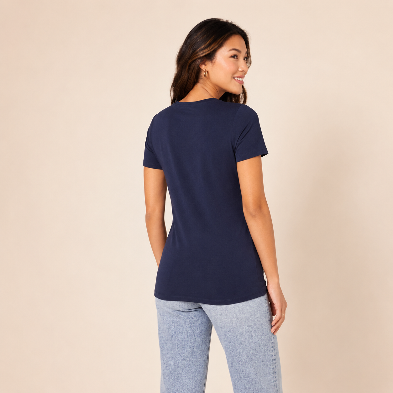 Pack Of 2 Short Sleeve Crewneck T Shirts For Women