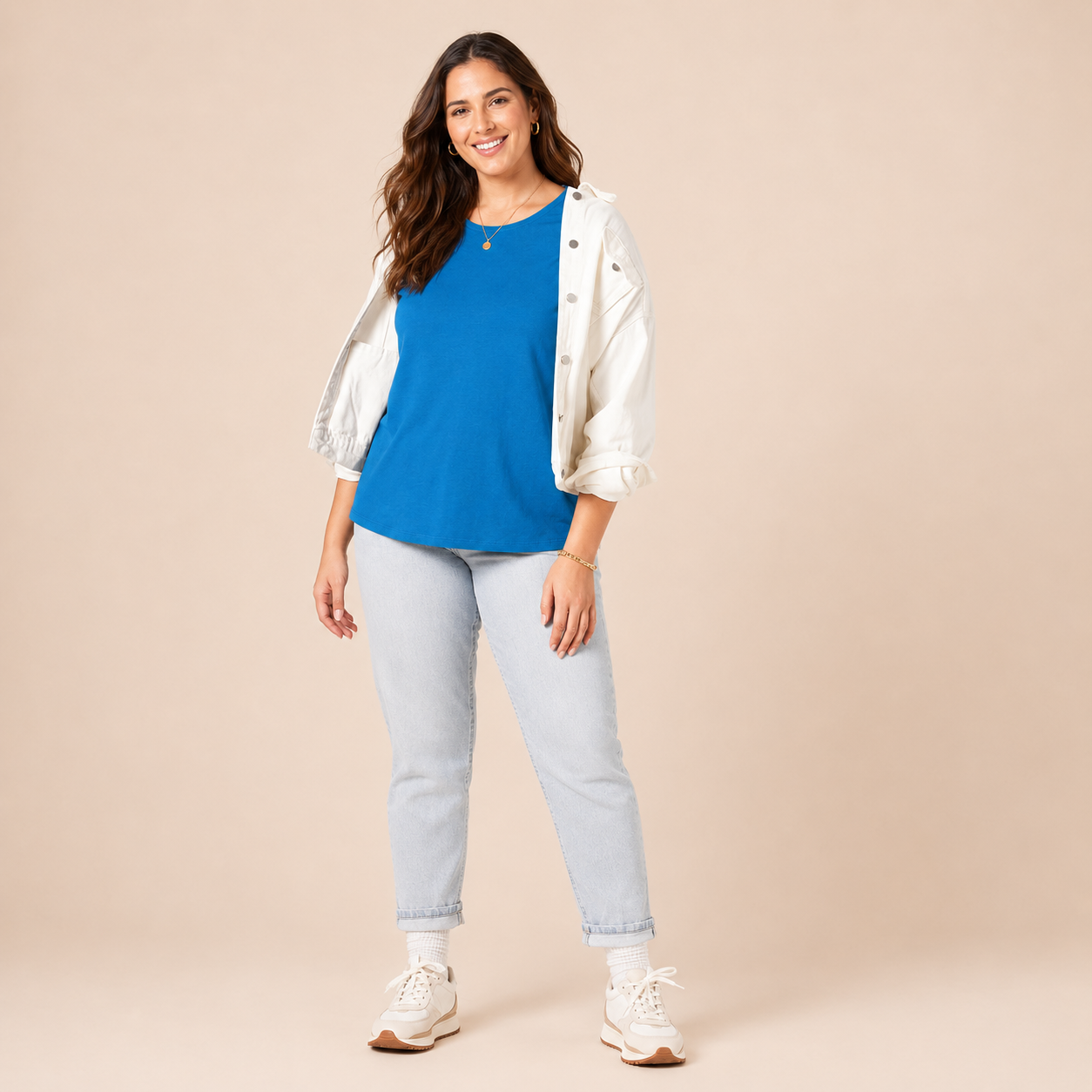 Pack Of 2 Short Sleeve Crewneck T Shirts For Women