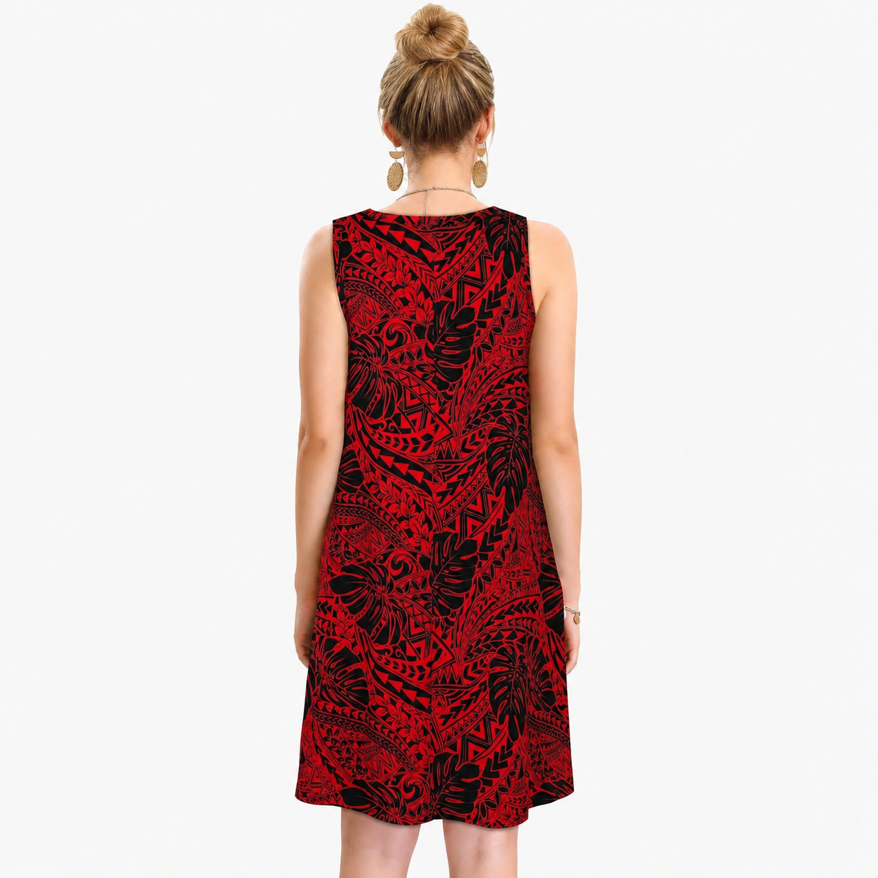 Casual Loose Fit Beach Dress With Pockets For Women
