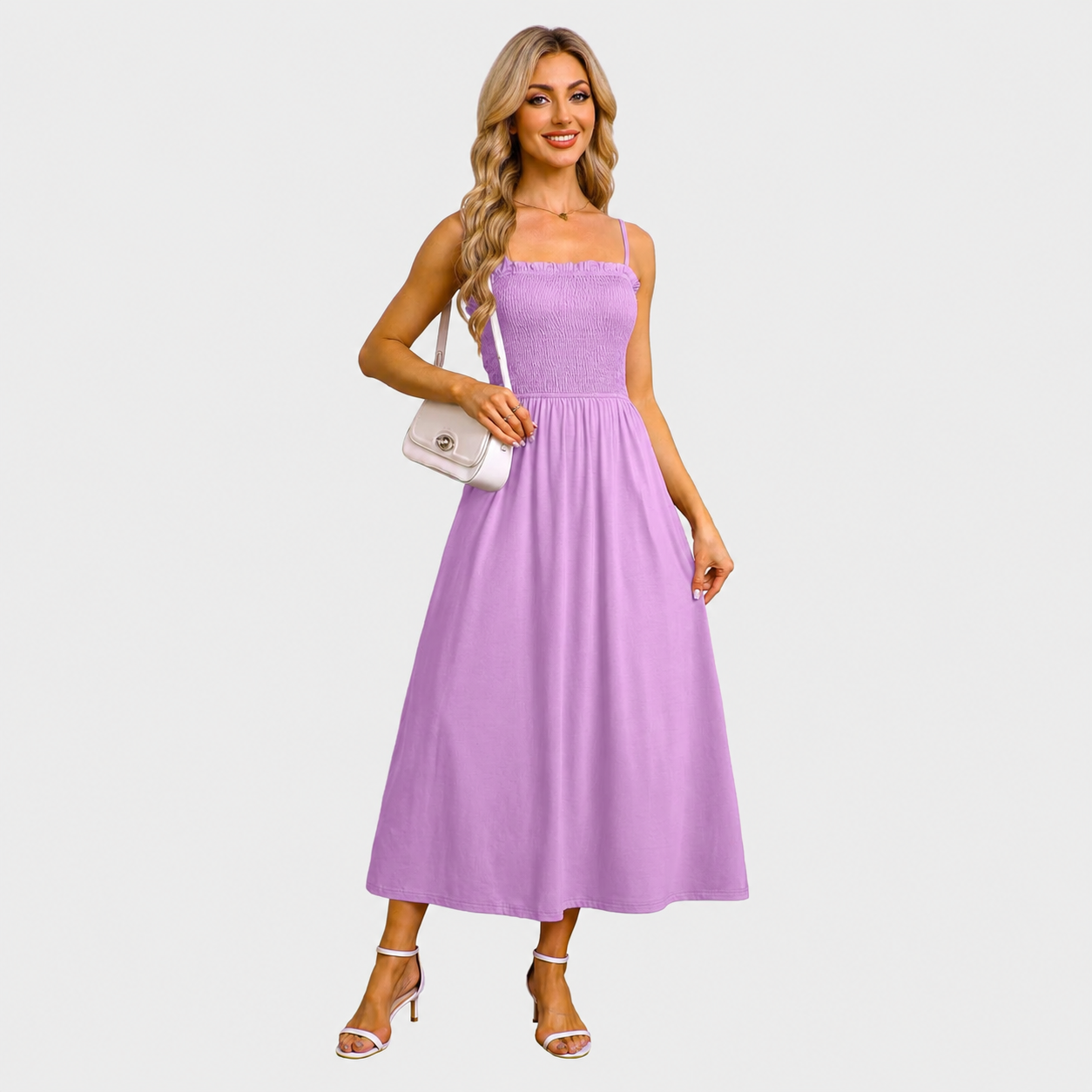 Spaghetti Strap Maxi Sundress With Pockets
