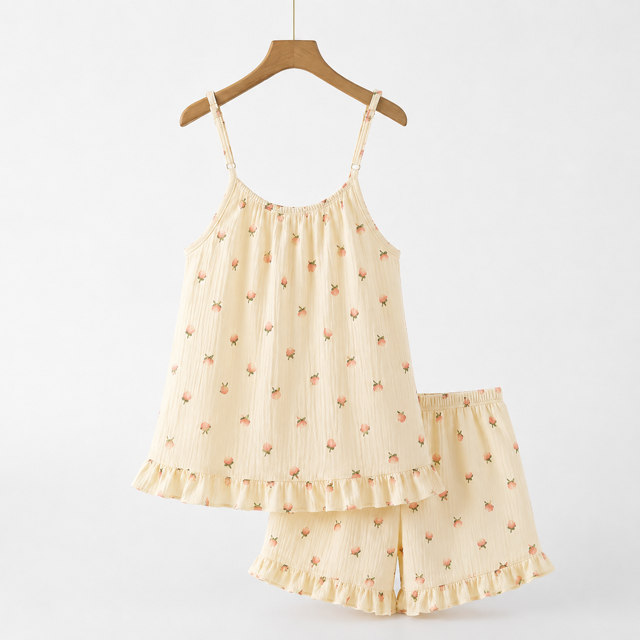 Lightweight Sleeveless Printed Nightgown With Spaghetti Straps For Women