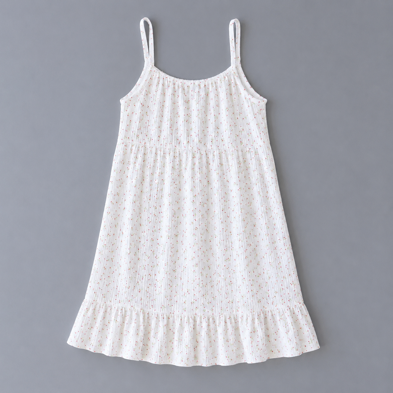 Lightweight Sleeveless Printed Nightgown With Spaghetti Straps For Women