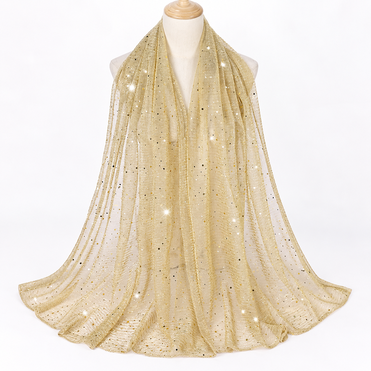 Sparkly Sheer Shawl Wrap For Women