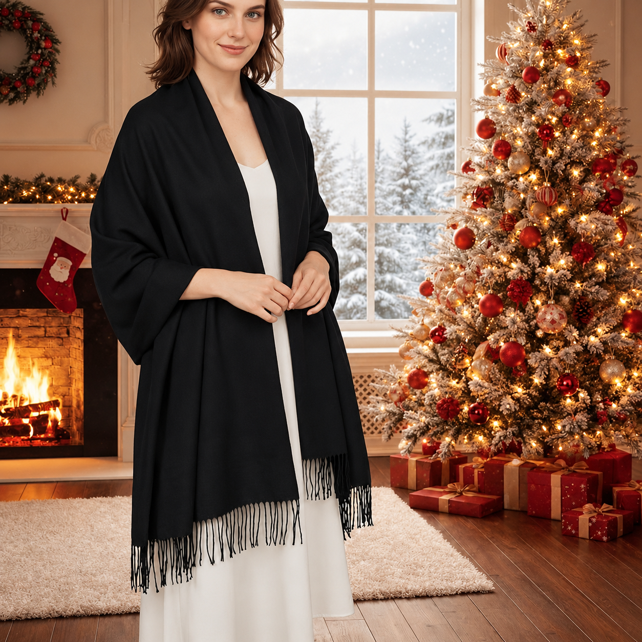 Soft Pashmina Shawl Wraps For Women