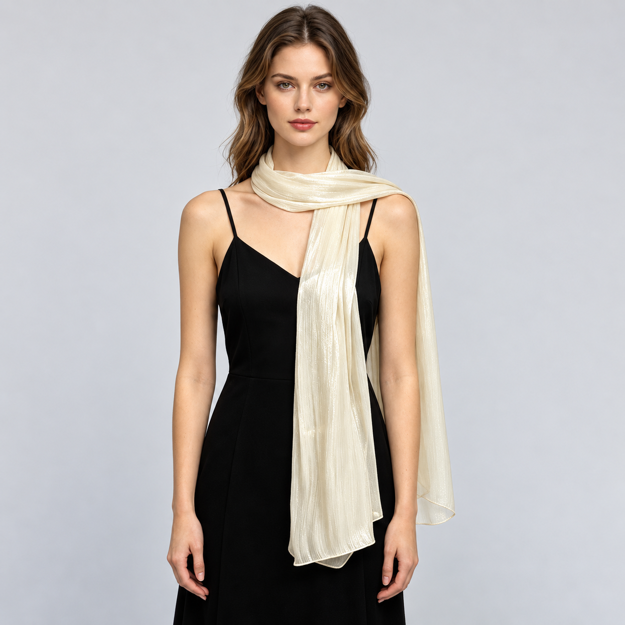 Sheer Sparkle Evening Shawl Wrap For Women