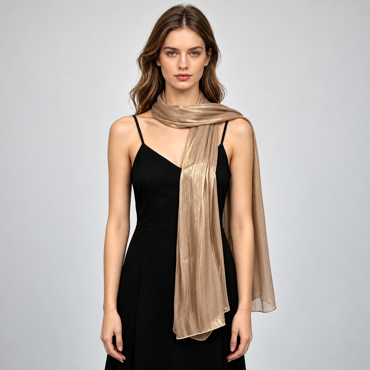 Sheer Sparkle Evening Shawl Wrap For Women
