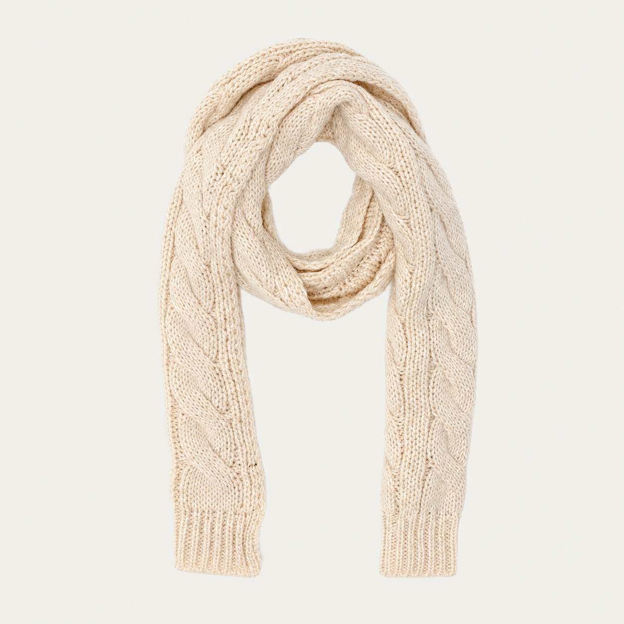Cable Knit Modern Everyday Scarf For Women