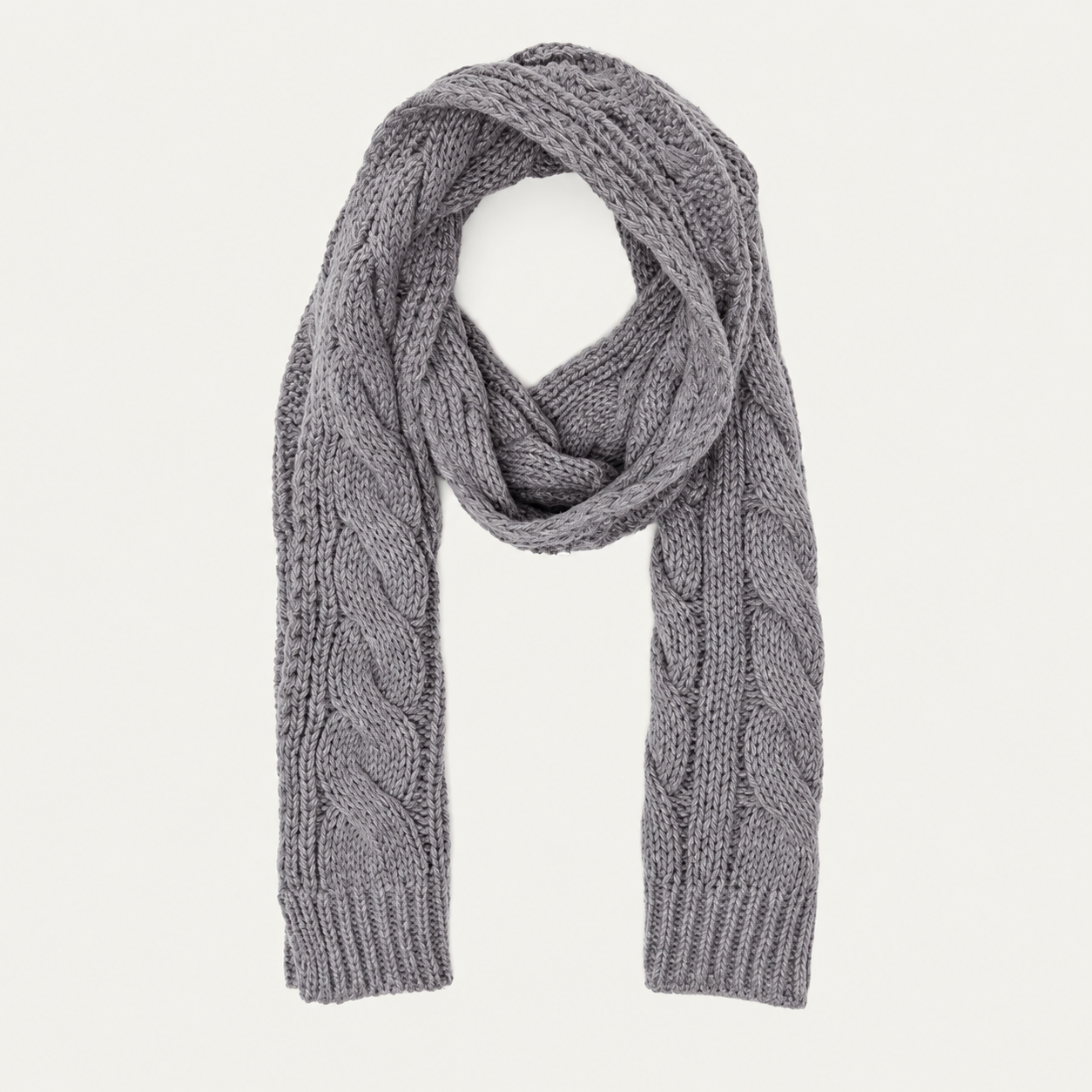 Everyday Cable Knit Scarf For Women