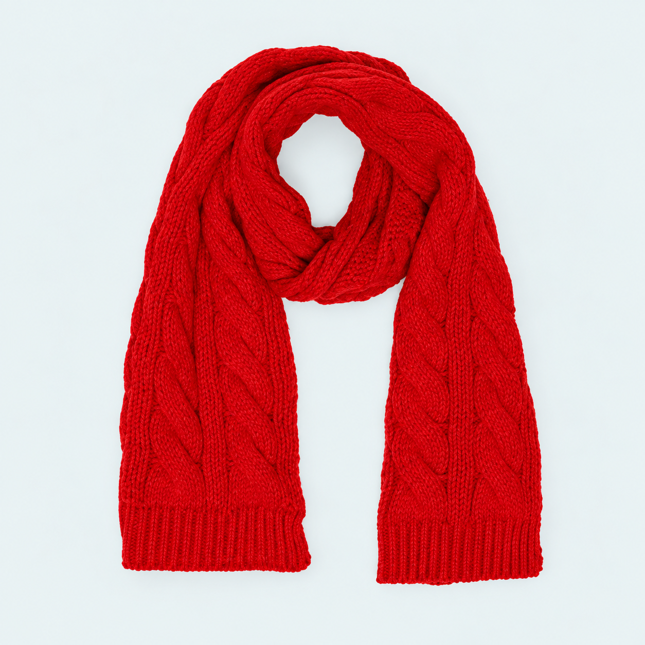 Cable Knit Vintage Everyday Scarf For Women