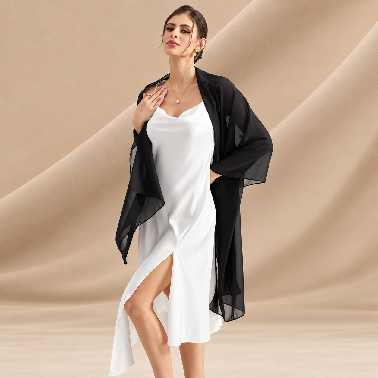 Sheer Shawl Scrafs Wrap For Women