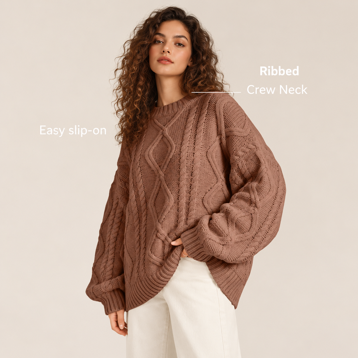 Casual Oversized Sweater For Everyday Wear For Women