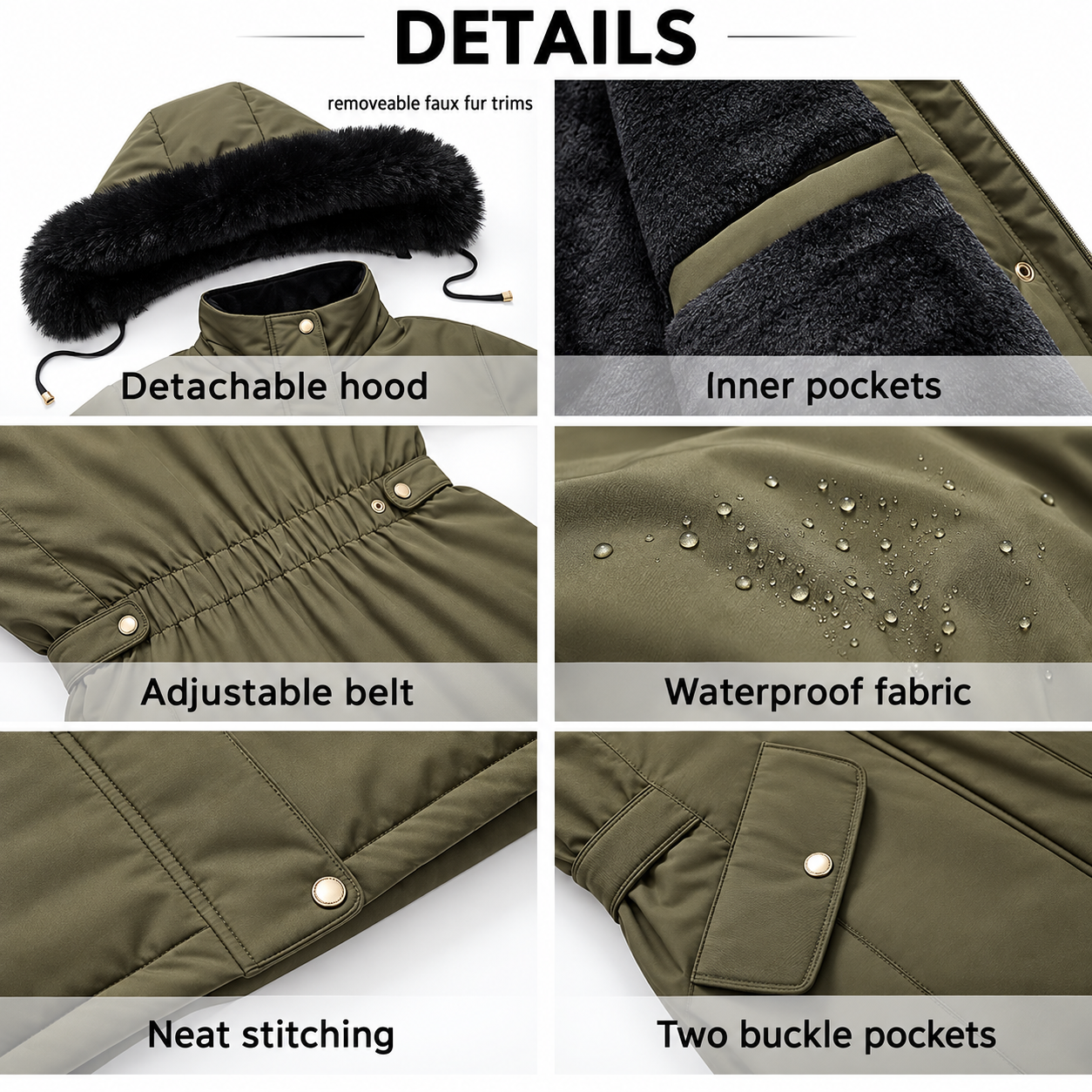 Long Down Puffer Jacket For Cold Weather For Women