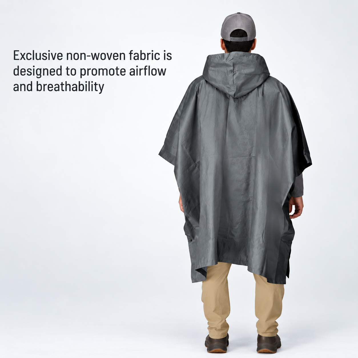 Lightweight Waterproof Reusable Rain Poncho for Women