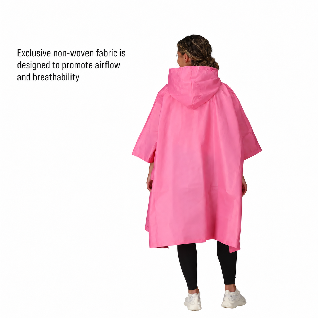 Lightweight Waterproof Reusable Rain Poncho for Women