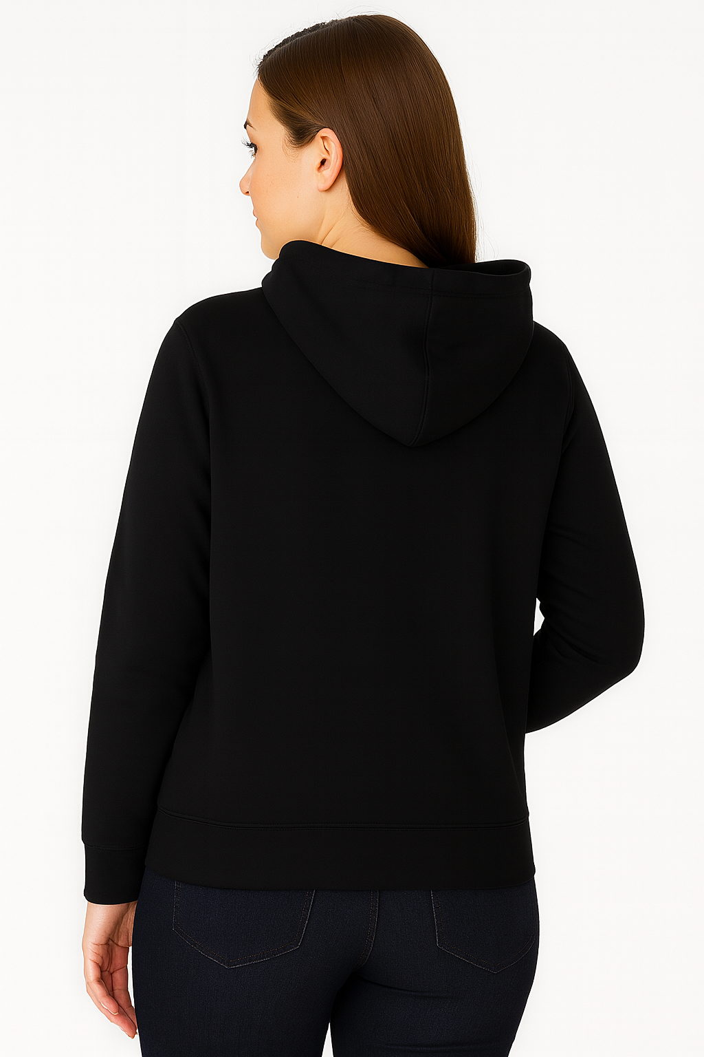 French Terry Fleece Pullover Hoodie