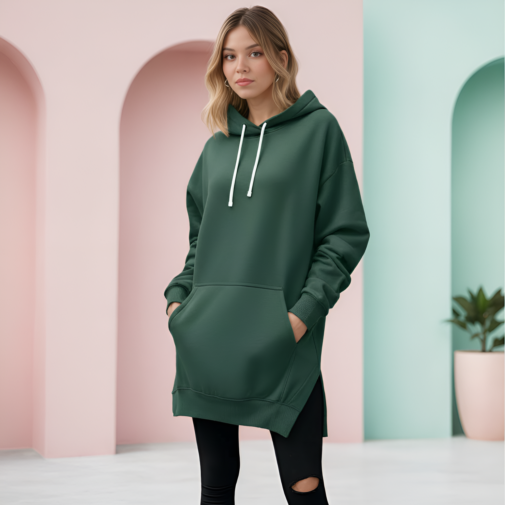 Comfy Oversized Soft Hoodie Dress