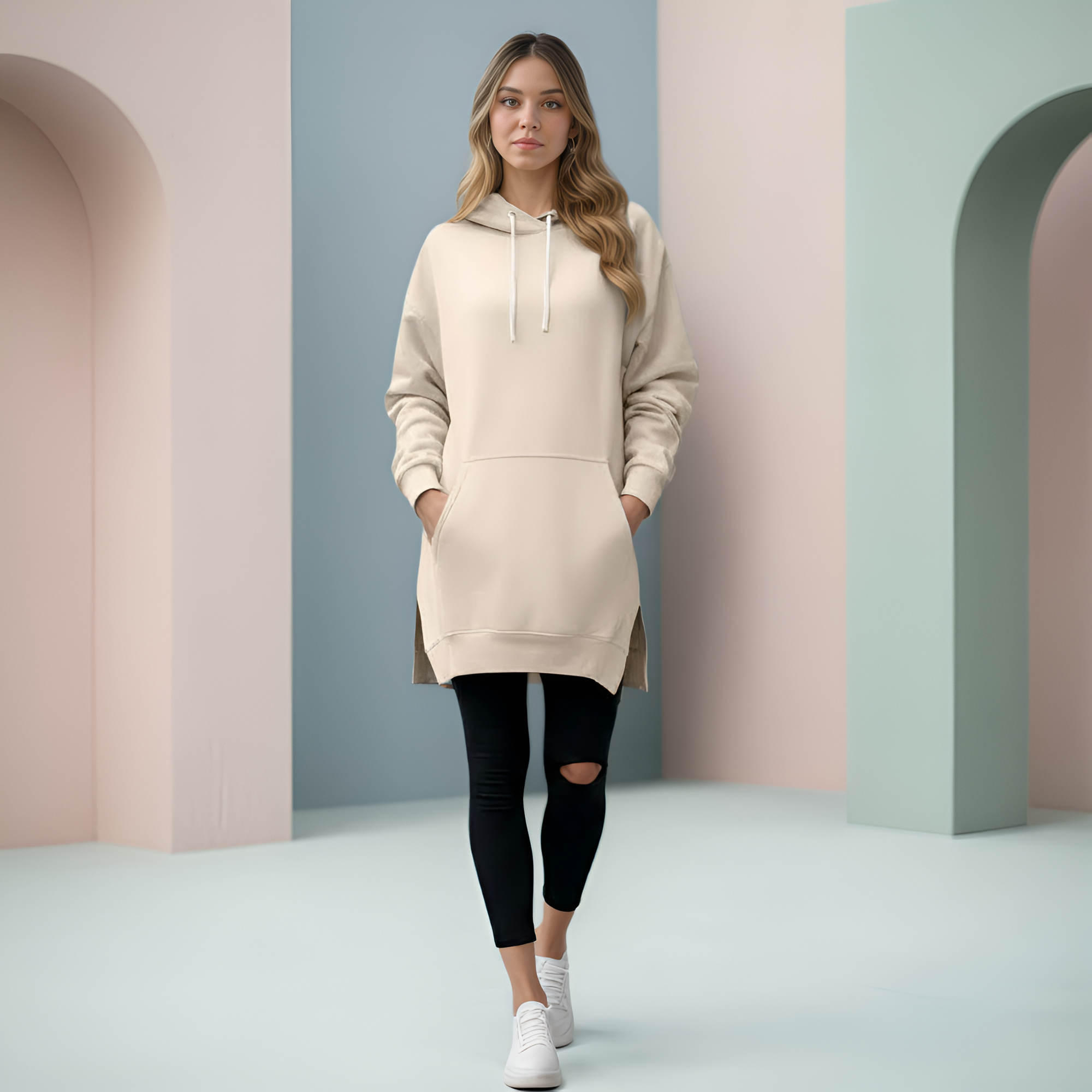 Comfy Oversized Soft Hoodie Dress