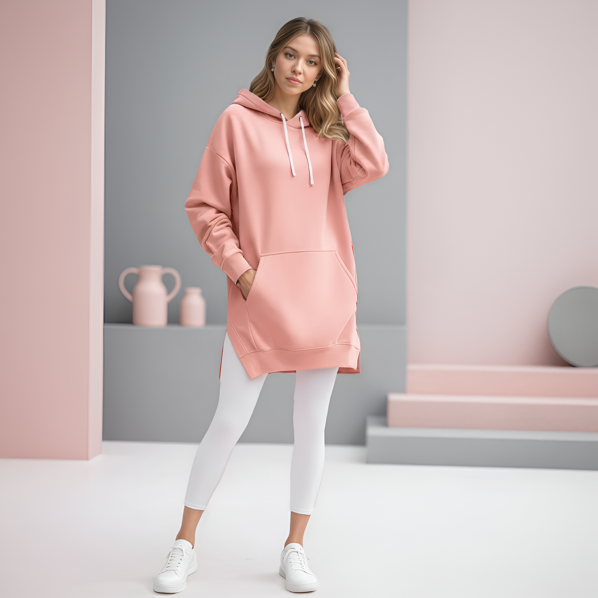 Comfy Oversized Soft Hoodie Dress