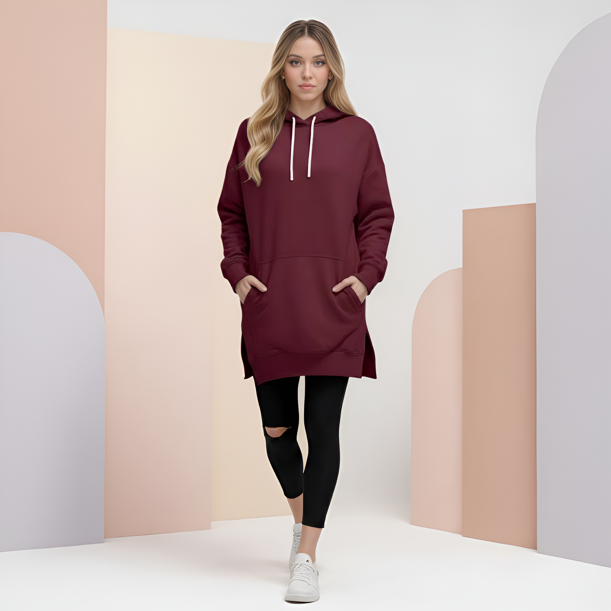 Comfy Oversized Soft Hoodie Dress