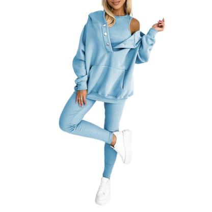 Cozy Knit Lounge Set With Textured Leggings And Hoodie