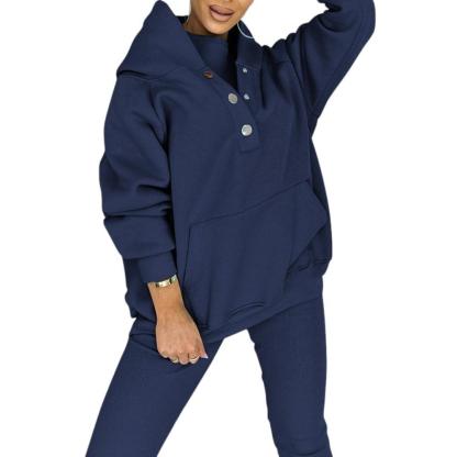 Cozy Knit Lounge Set With Textured Leggings And Hoodie