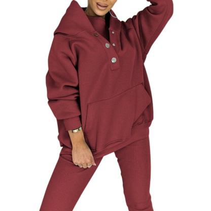 Cozy Knit Lounge Set With Textured Leggings And Hoodie
