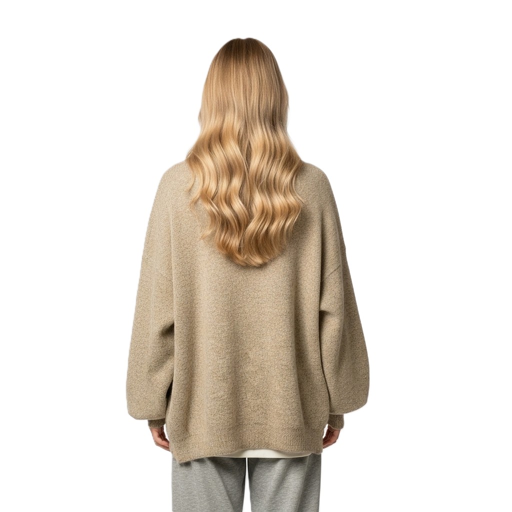 Casual Long Sleeve Sweater With Split Details And Loose Fit For Women